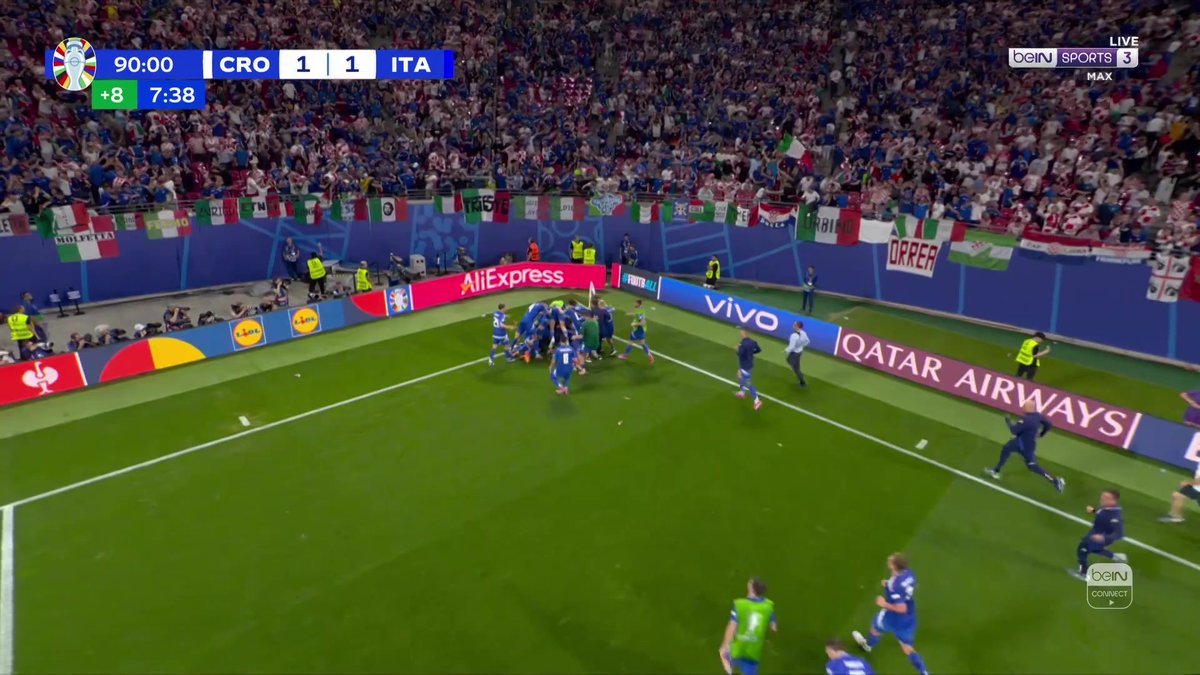 🇮🇹 🇭🇷 زاكاني يقتل احلام كرواتيا بهدف قاتل في اللحظات الاخيرة ليمنح إيطاليا التأهل لدور الـ16 في يورو 2024 🔥🔥🔥🔥🔥🔥