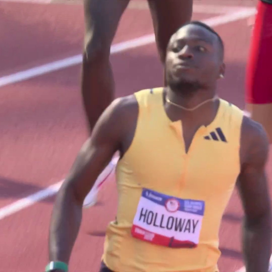 Grant Holloway just ran the second-fastest time of his life (12.92) and that was SO EASY! #TrackFieldTrials24