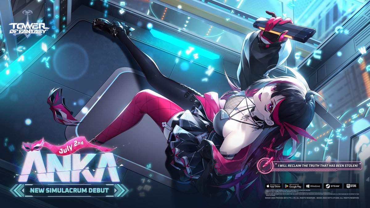 #Anka x Poppin' Stick 🎭🎀 According to Anka, she is the heart and soul of Wednesday, a crime organization. She's always enthusiastic for any mission targeting Aurora Industries. Hefty commission could be the only reason behind? #July2