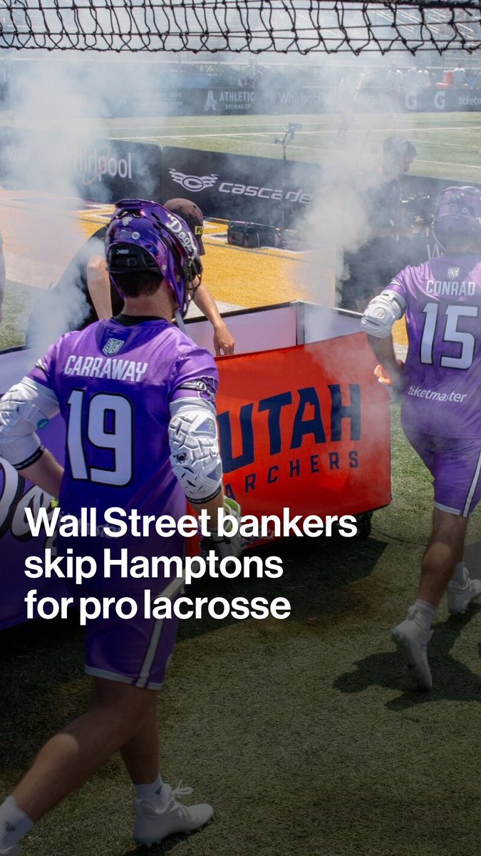 Some Wall Street bankers are skipping the beach and spending their summers balancing long work weeks with playing pro lacrosse in a cash-rich young league
