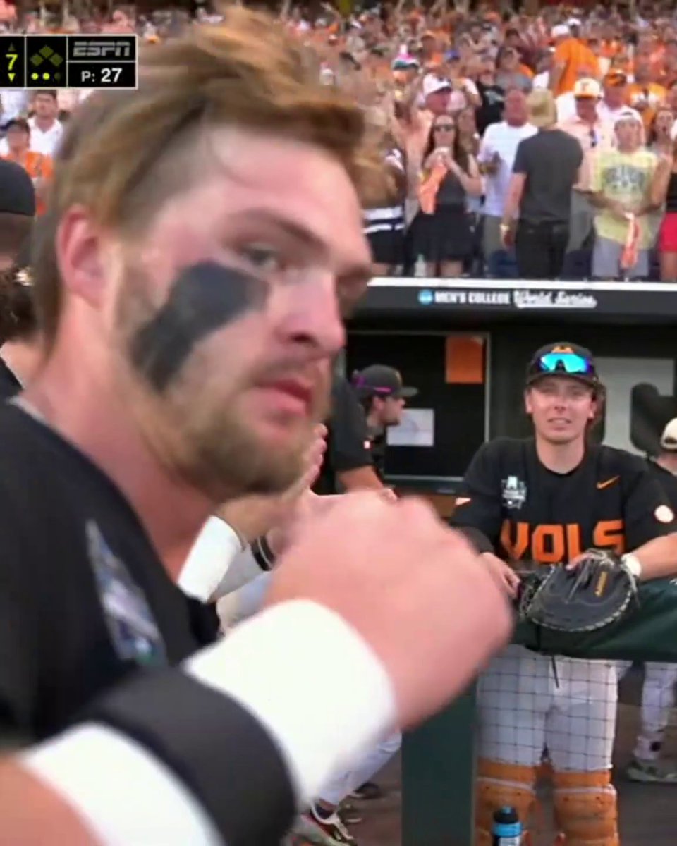 Dylan Dreiling has homered in ALL THREE championship series games 🤯🔥 Tennessee Baseball | #MCWS