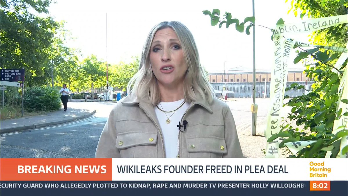 Julian Assange has boarded a plane and left the UK after reportedly agreeing a plea deal to walk free. The controversial Wikileaks founder has been held in Belmarsh prison in London for the last 5 years fighting extradition to the United States.