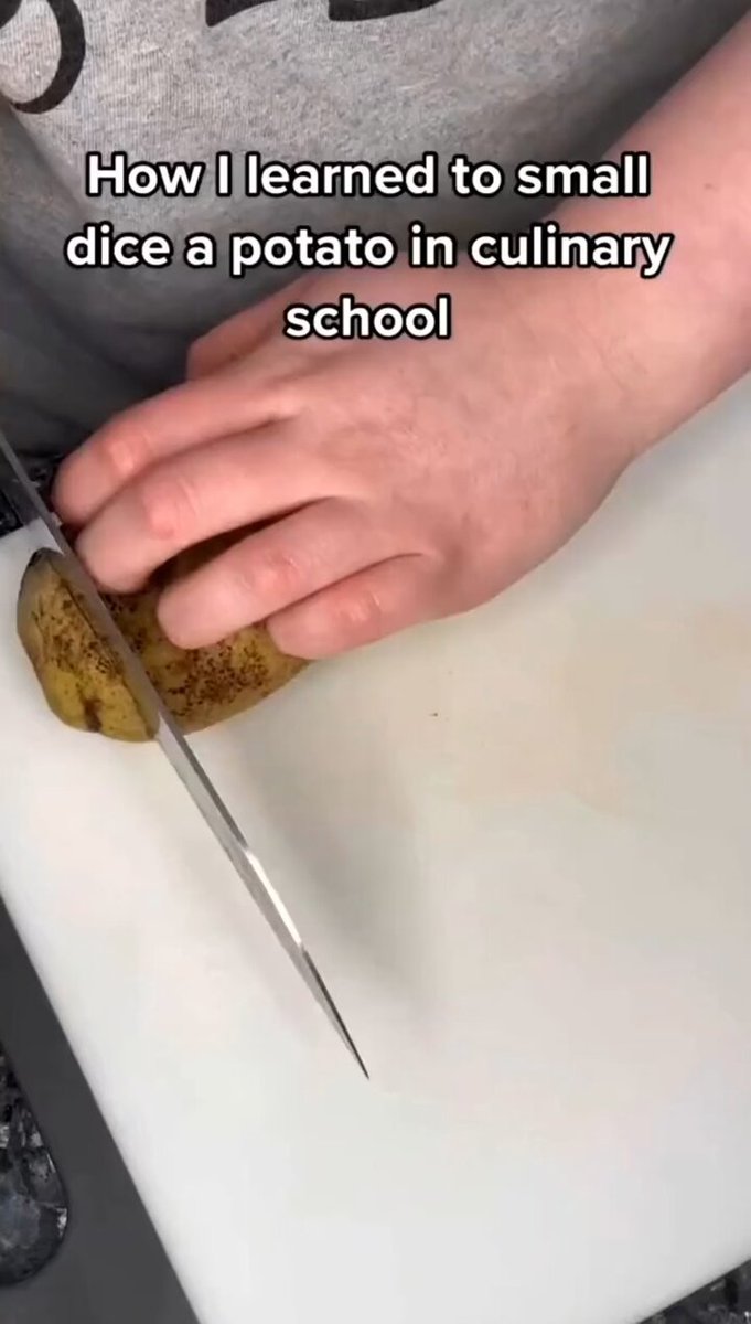 Is this really the right way to dice a potato?