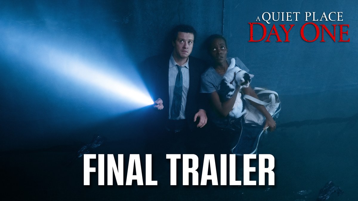 The final trailer for ‘A QUIET PLACE: DAY ONE’ has been released. In theaters on Friday.