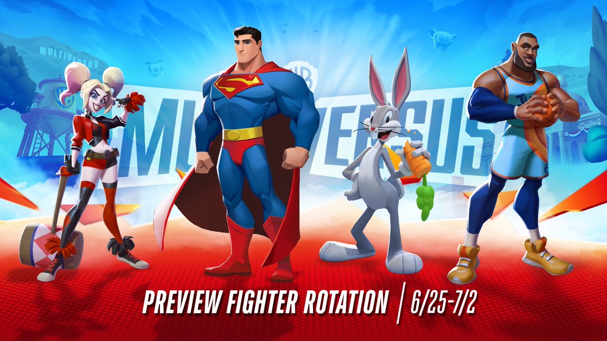 Who has the best hops in this week's rotation, Harley Quinn, Superman, LeBron James, or Bugs Bunny? #MultiVersus