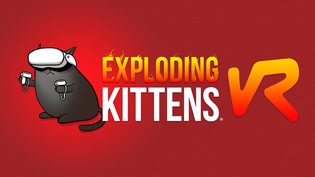 Exploding Kittens is coming to VR! 🕹 Three unique game modes 🗯 Engage with others in the immersive social hub 💥 For up to 5 k̵i̵t̵t̵e̵n̵s̵ human players Pre-order now: Coming to the Meta Quest 2 and Meta Quest 3 later this year.