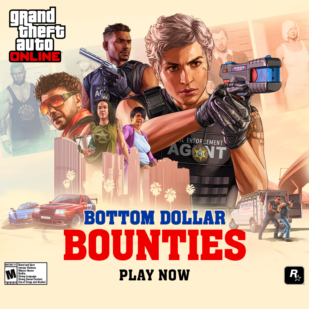 After a dedicated career tracking down the state’s most wanted, notorious bounty hunter Maude Eccles is hanging up her cuffs and offering a golden opportunity to those with a burning passion for justice in GTA Online: Bottom Dollar Bounties. Play now.