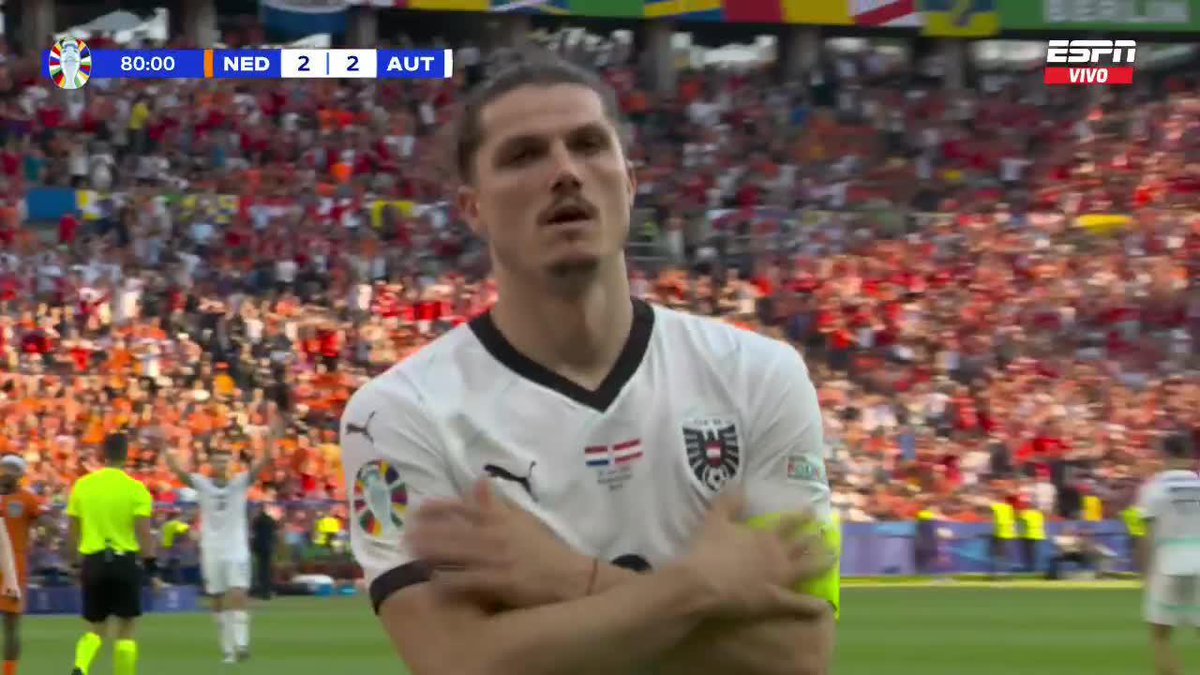 Marcel Sabitzer hizo un gol histórico, pero el relato del señor MARIANO CLOSS. Cine. 🤩⚽️