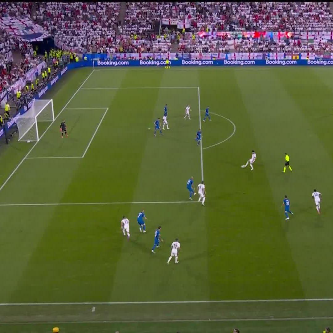 England have the ball in the net 👀 But the flag is up for offside 🚩 📺 Stream 🏴 #ENGSLO 🇸🇮 live: