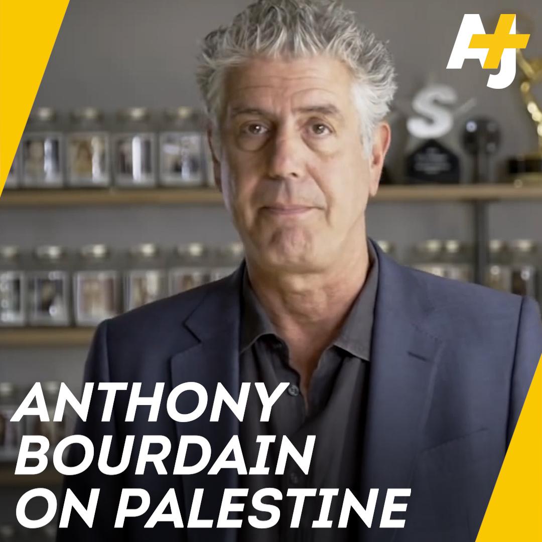 Anthony Bourdain would have turned 68 today. Listen to the celebrity chef’s powerful words in 2014 about covering Palestine.