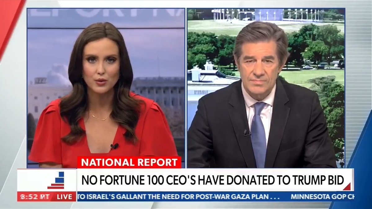 BREAKING: Even Newsmax is now admitting Donald Trump has historic low levels of support from American business leaders. Donald Trump is senile, his plans don’t make sense, and the experts concur. Retweet so all Americans see this.