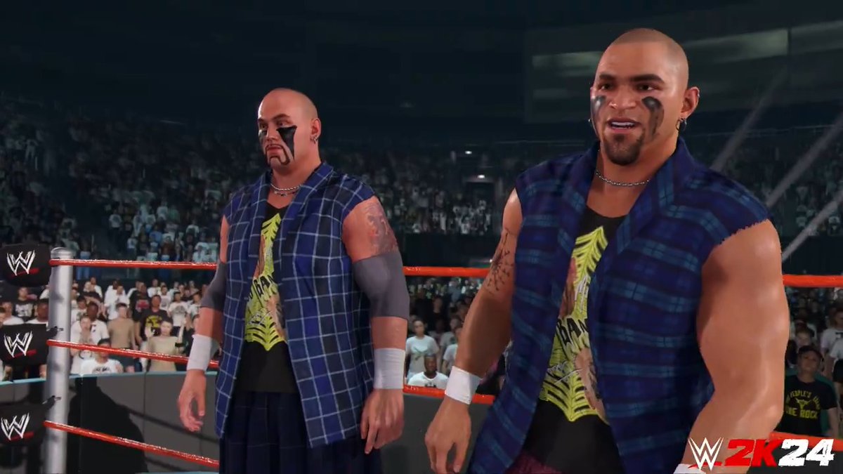 Headbanging their way to the ring tomorrow! 🤘 #WWE2K24