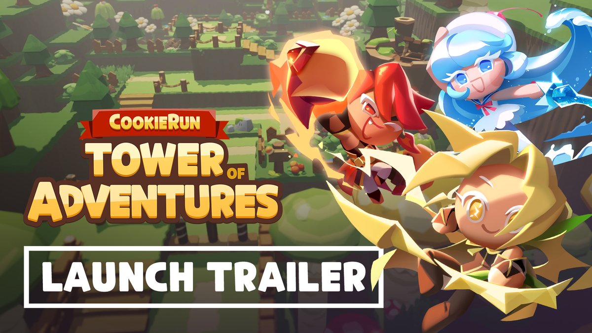 CookieRun: Tower of Adventures is live! 🎉 Let's go on a new adventure with the Cookie! 🙌 Download NOW 👉