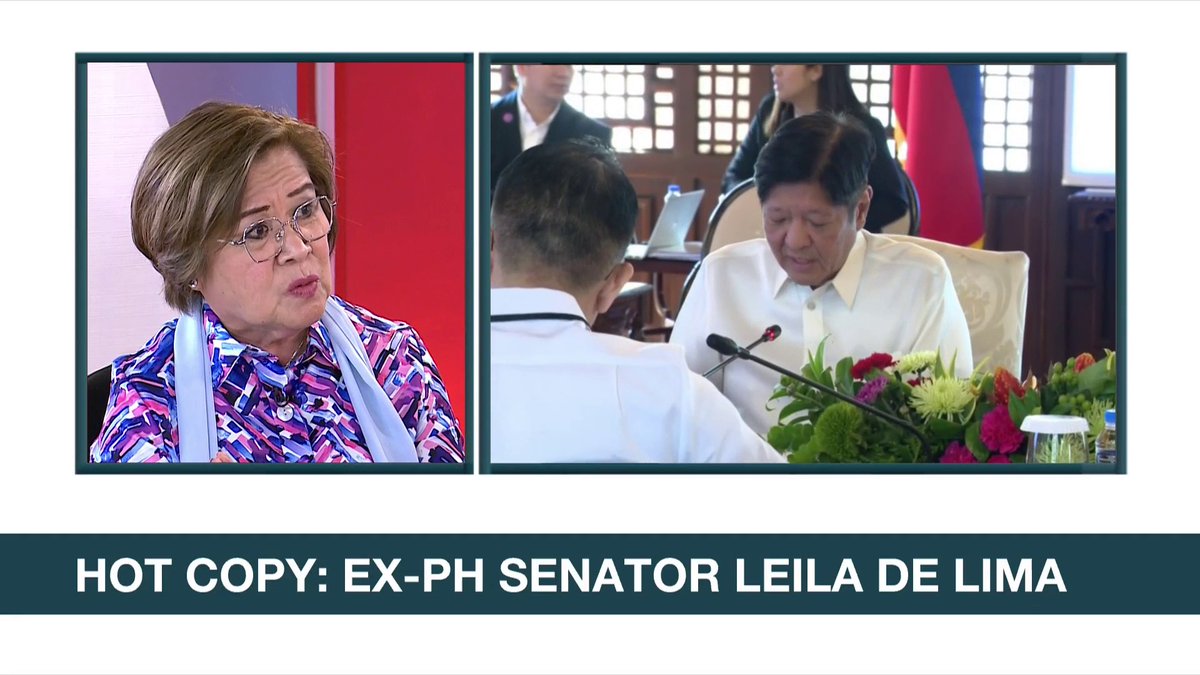 Former senator Leila de Lima believes President Ferdinand Marcos Jr. must cooperate in the ICC investigation and consider aiding the enforcement of arrest warrant against his predecessor, ex-Pres. Rodrigo Duterte. "Show to the world that you can do it, show to the world that you stand for what is right," De Lima urged Marcos. #ANCHeadstart