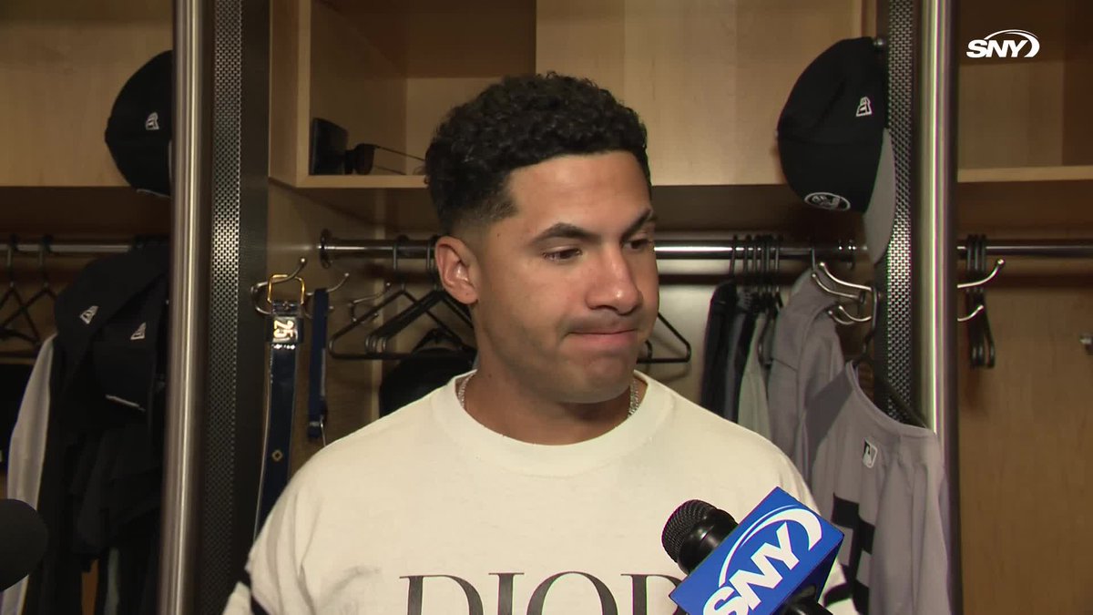 Gleyber Torres says his groin felt "very tight" during his at-bat in the 8th inning and that's why he didn't run hard out of the box to first base