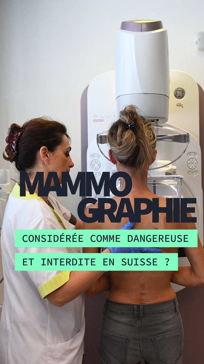 La mammographie serait interdite en Suisse et suspendue dans plusieurs pays car elle serait dangereuse 🧐. C'est faux, on vous explique ⬇