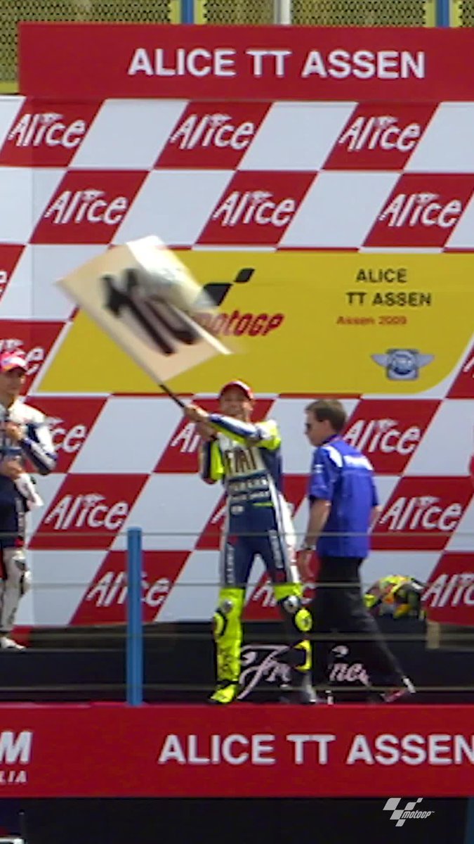 A photographic trip down memory lane to celebrate 100 Grand Prix victories 📸🏆 Valentino Rossi reached this memorable milestone back in 2009 at the Cathedral! 🤩 #DutchGP 🇳🇱
