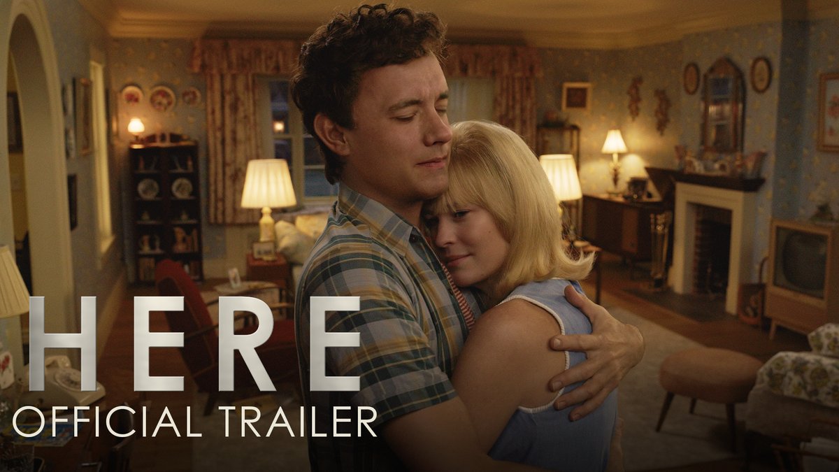 First trailer for Robert Zemeckis’ ‘HERE’, starring Tom Hanks and Robin Wright. In theaters on November 15.