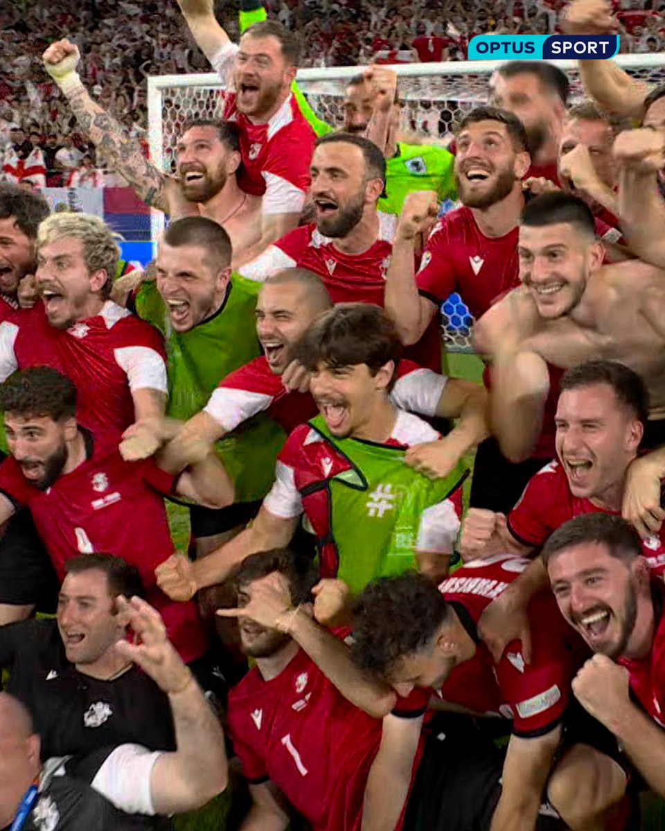 Georgia STUN Portugal for the biggest win in their history! 🤯 It’s utterly incredible scenes in Gelsenkirchen. It’s what dreams are made of. #EURO2024 #OptusSport