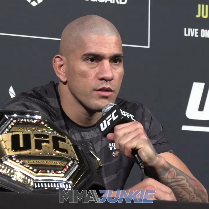 #UFC303 headliner Alex Pereira responds to Jiri Prochazka's claim he uses spiritual forces to win fights. "If he did not found his or he does not believe, it's not my fault."