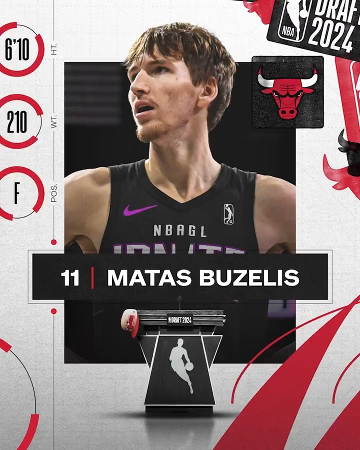Meet the young Bull, Matas Buzelis 👀 ✔️ Explosiveness ✔️ Versatility ✔️ Athleticism MB | #SeeRed