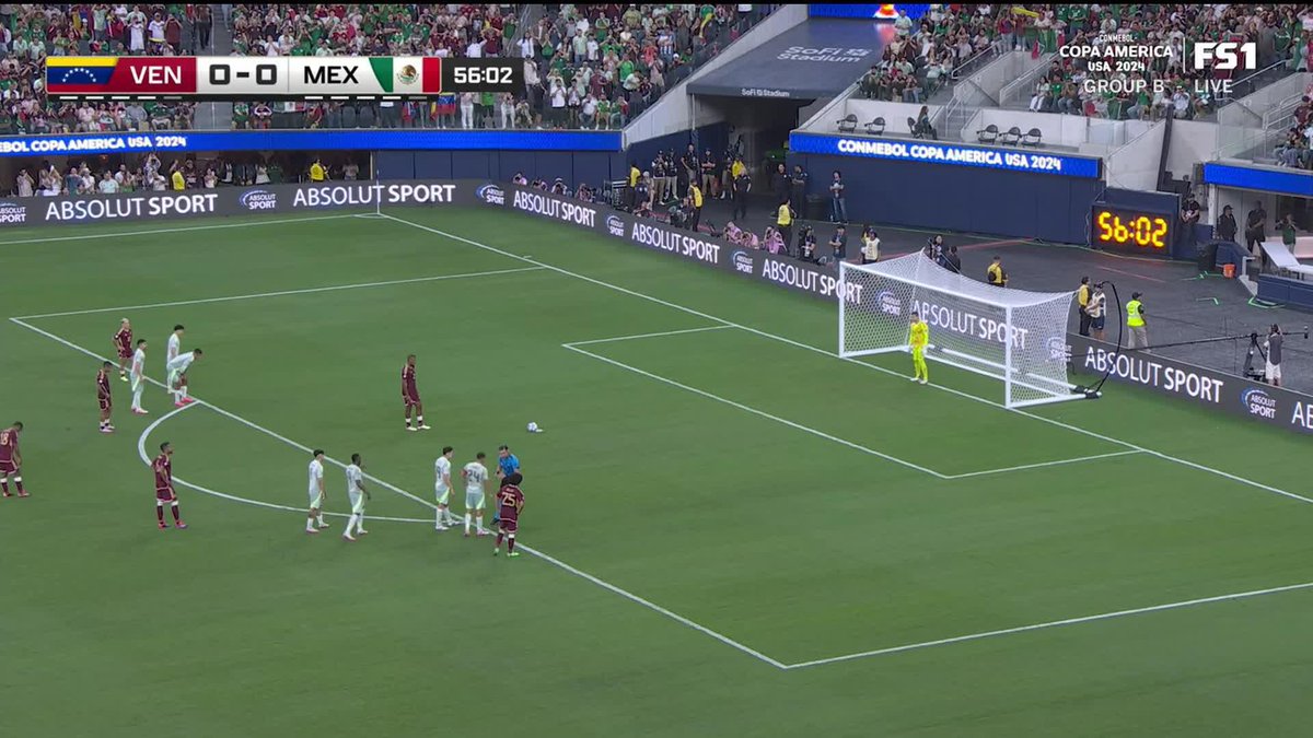 VENEZUELA IS ON THE BOARD Salomón Rondón find the back of the net on the penalty. #CA2024