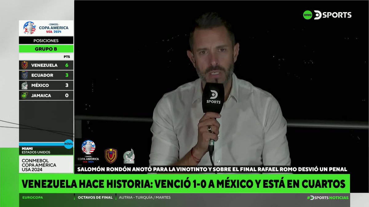 ¡LA PALABRA DEL LÍDER! 🎙️ Pablo Giralt analizó, de esta manera, el triunfazo de Venezuela ante México en la CONMEBOL #CopaAméricaEnDSPORTS. "Hay que tomar dimensión de lo que están haciendo" 🇻🇪 #DSPORTSNoticias