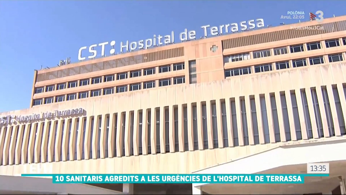 10 sanitaris agredits a les urgències de l’Hospital de Terrassa #TotEsMou3Cat