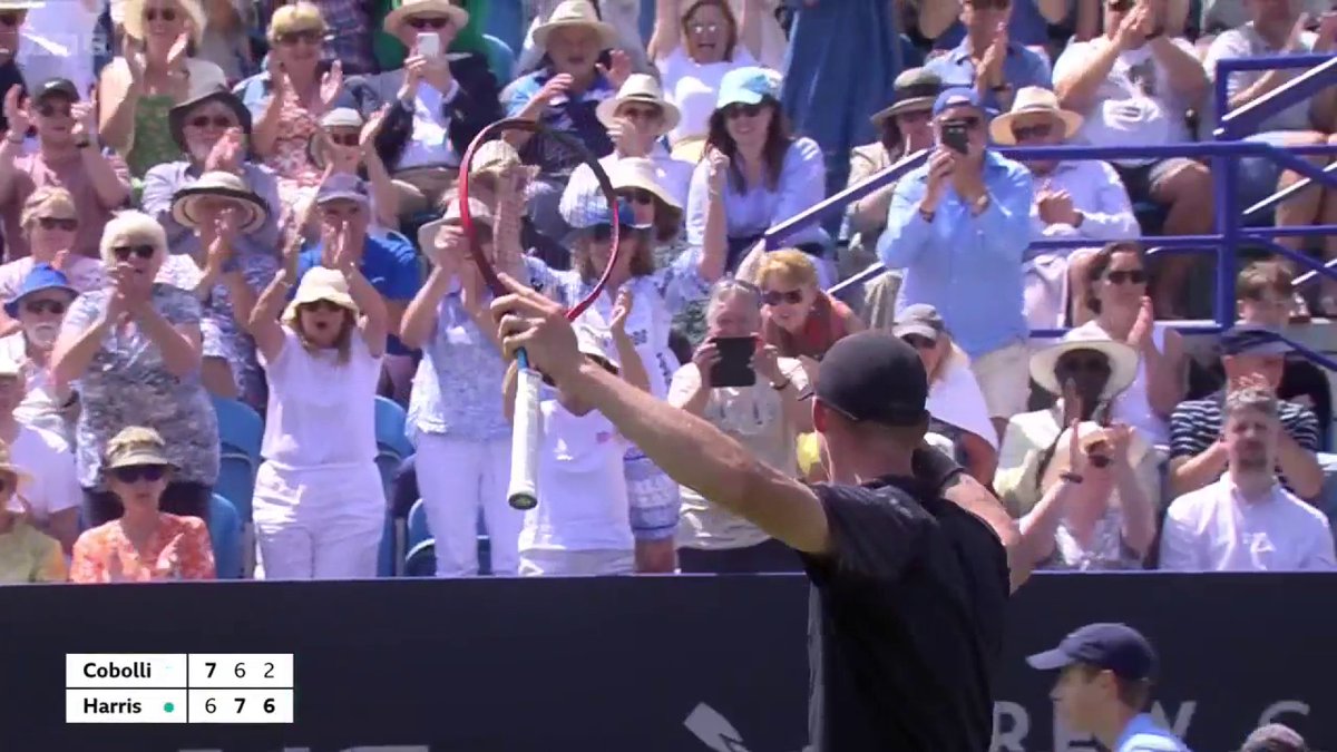 Britain's Billy Harris is into the semi-finals of Eastbourne 🔥 A first ATP Tour semi-final ✅ An impressive win against the world number 49. #BBCTennis | LTA