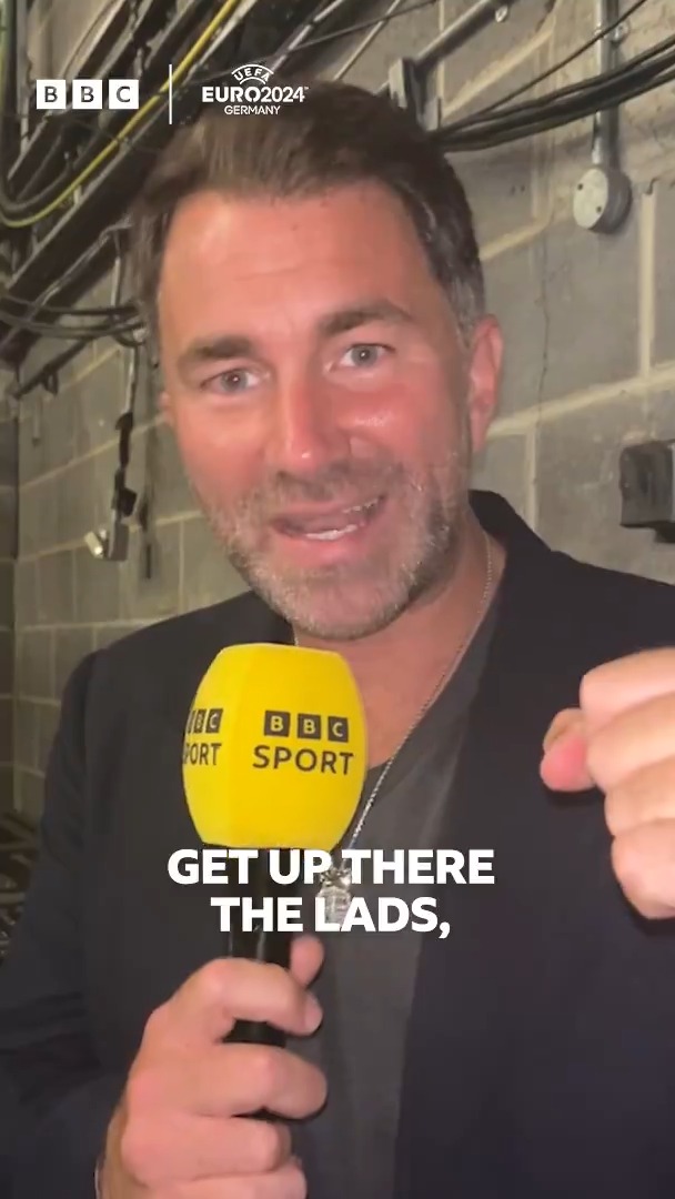 📢 LISTEN UP ENGLAND FANS 📢 Eddie Hearn has a message, get behind the lads! #BBCEuros #Euro2024