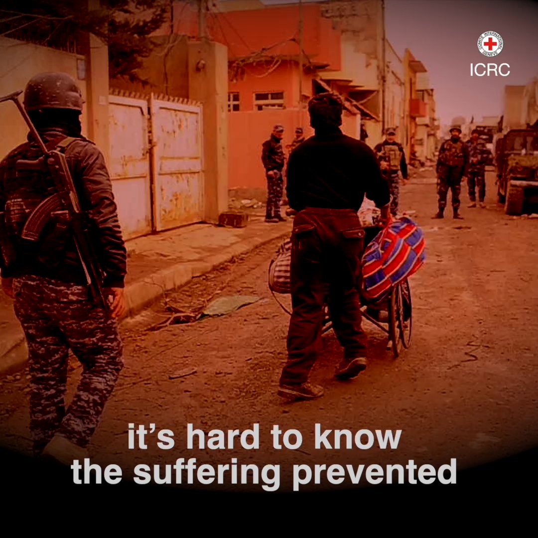 This year we mark the 75th anniversary of the Geneva Conventions, international treaties that set limits for armed conflicts. Parties to armed conflicts are the only ones with enough power to enforce the rules of war, transform them into reality, and save lives 👇🏽