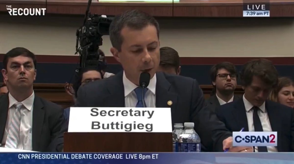 Pete Buttigieg lists ways he says Rep. Scott Perry is wrong about EVs, including Perry's suggestion there's a mandate to buy EVs: “There is no mandate. You can purchase a gas car if you want to pay gas prices at the pump, but if you don't, you can purchase an EV with our help.”