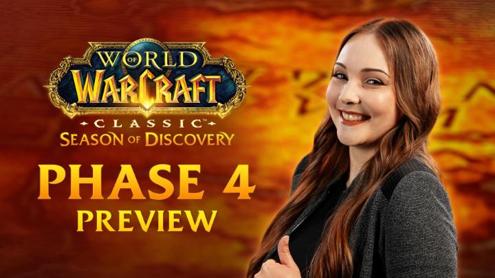 Season of Discovery Phase 4 is live July 11! ✨ Level to 60 ⚔️ Unlock new Class Runes 🛡️ Instanced World Bosses live July 18 🔥 Molten Core &amp; Onyxia live July 25 Watch now: