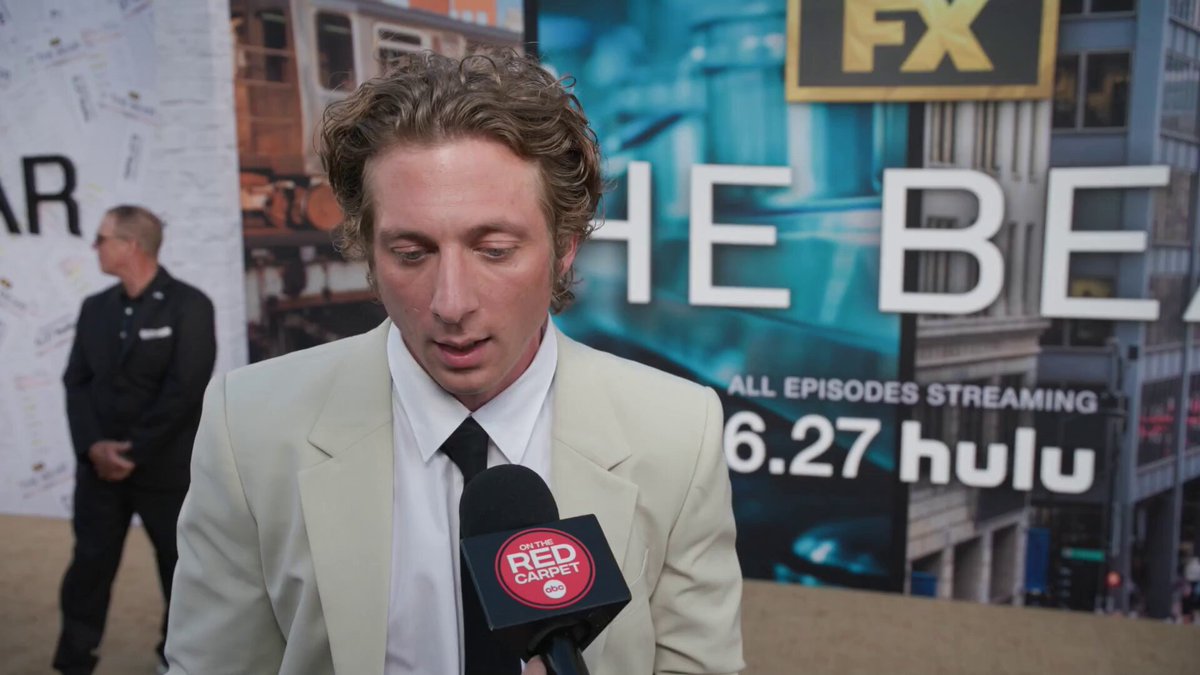 #JeremyAllenWhite explains the first episode of #TheBear's brand new season, "It looks like poetry to me. It looks like you're walking around somebody's mind, and that's a beautiful thing." All 10 episodes of The Bear season 3 are streaming on Hulu alongside seasons 1 and 2.