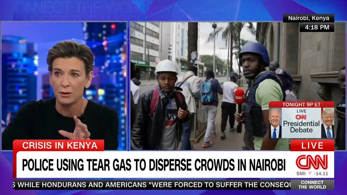 When we're not dodging teargas, we're dodging stones on live TV