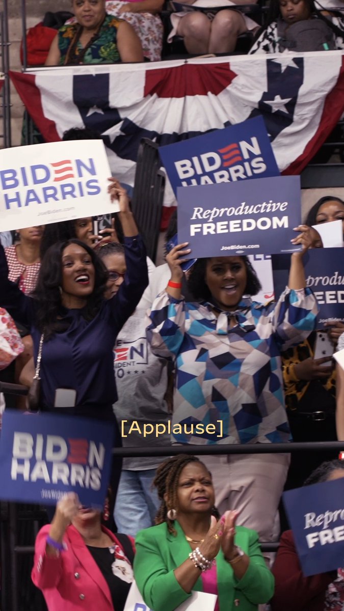Joe Biden and I trust the women of America to make decisions about their own bodies. Donald Trump does not.