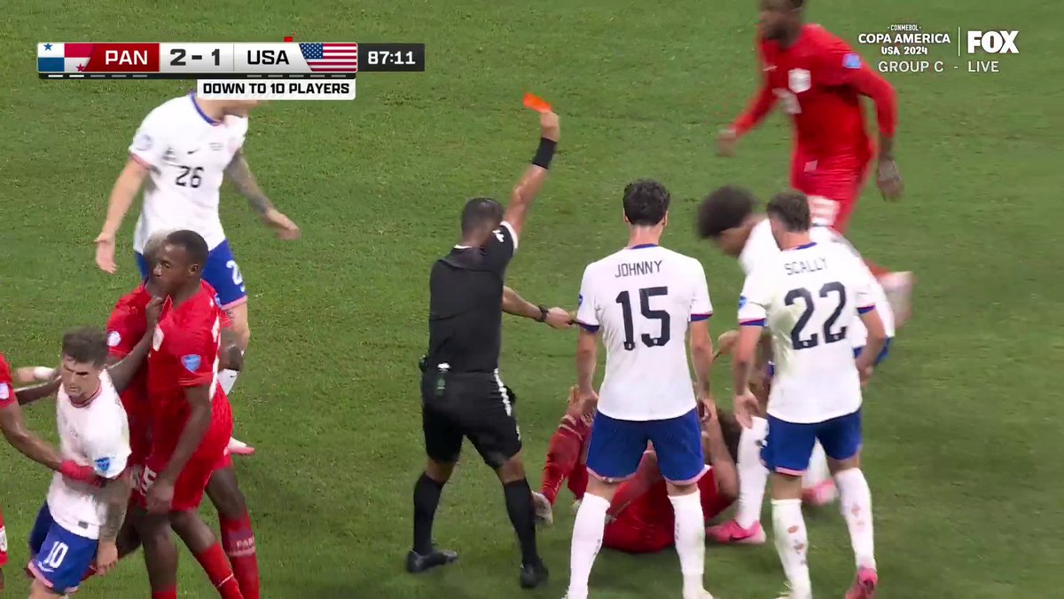 NOW THAT’S A RED CARD!