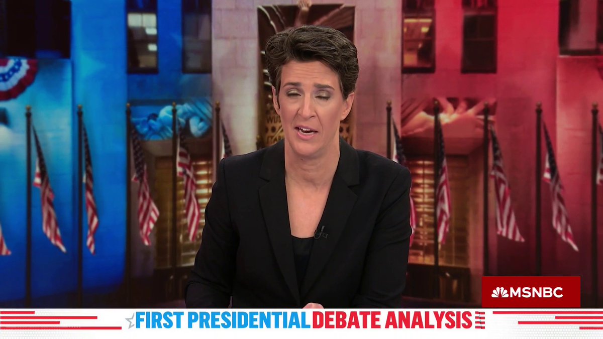 .@Maddow instant reaction to the Biden-Trump debate: