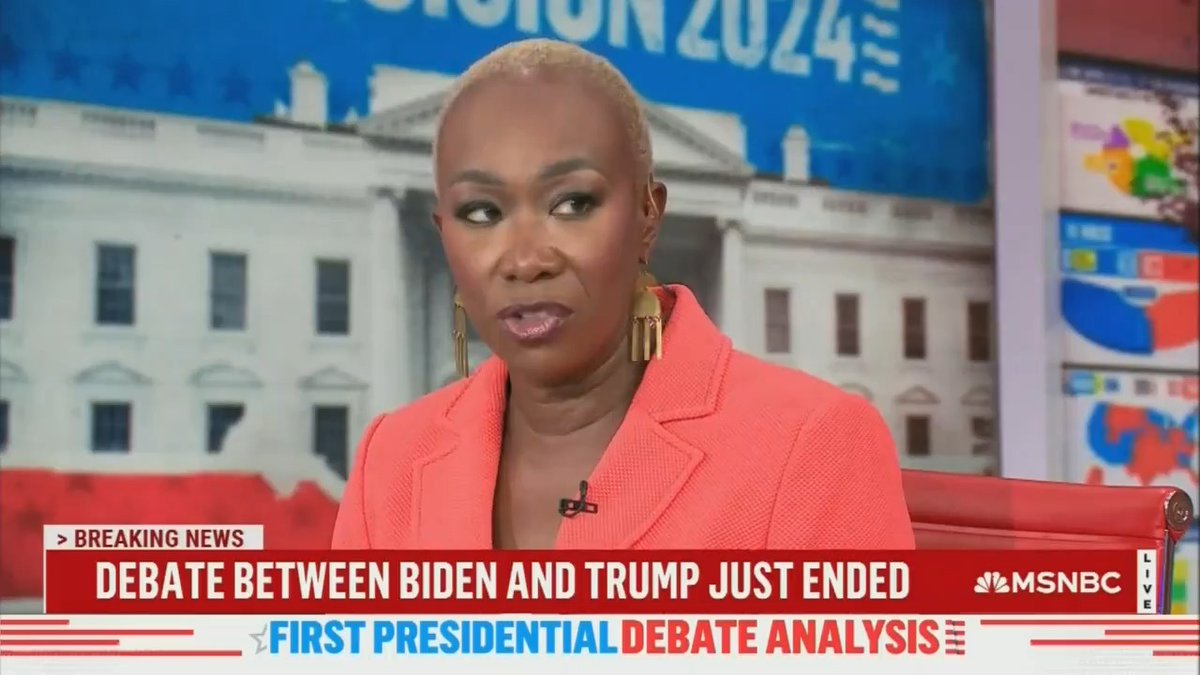 MSNBC's Joy Reid post-debate: "I ... was on the phone throughout much of the debate with Obama world people, with Democrats, with people who are political operatives. ... The universal reaction was somewhere approaching panic."