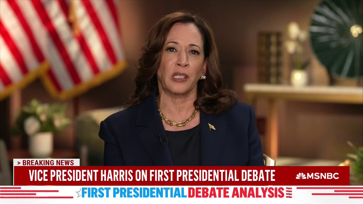 VP Harris attacks Trump's "lies" on the debate stage and says it "was a slow start" for Biden but "a strong finish.”