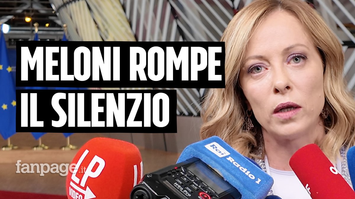 Dopo settimane di attesa, Giorgia #Meloni ha rotto il lungo silenzio sull’inchiesta di #Fanpage all’interno della giovanile di Fratelli D’Italia.
