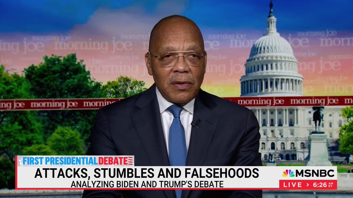 "A really really bad and significantly bad night because it reinforced what is Biden's biggest weakness and that's a problem in running for president. It is not a problem in being president, but it's a problem in running for president in this very tight race." โ Eugene Robinson