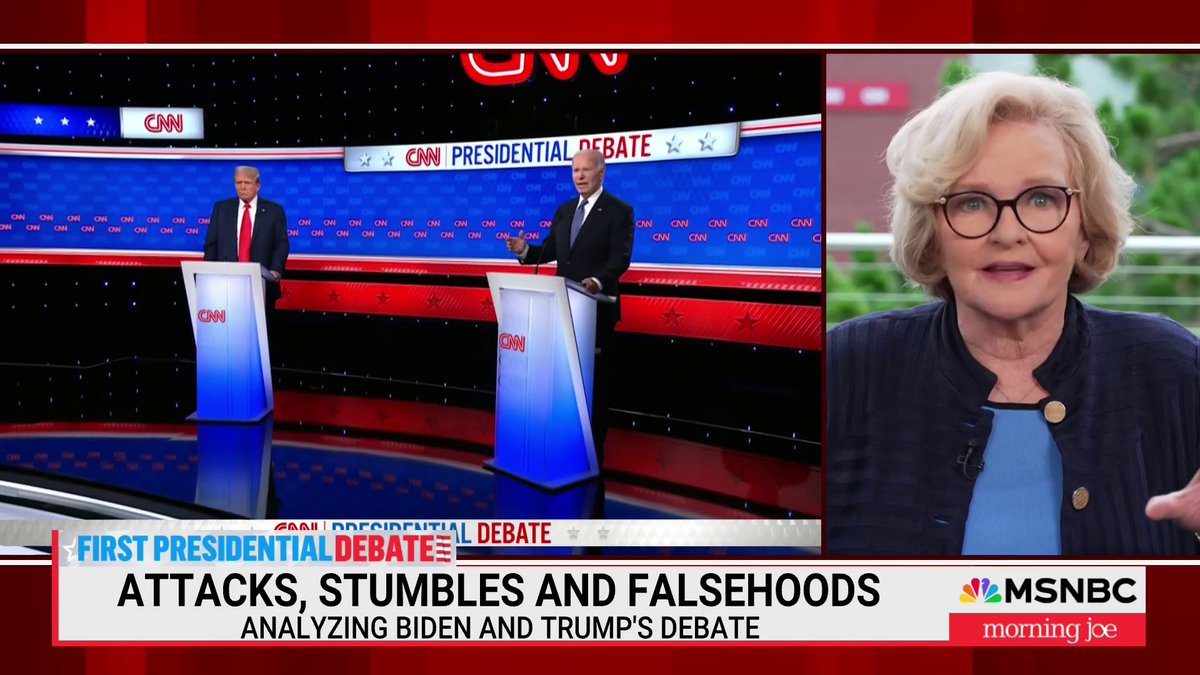 "The panic people feel today is not about anything other than making sure Donald Trump doesn't become president." — Claire McCaskill reacts to Thursday's presidential debate