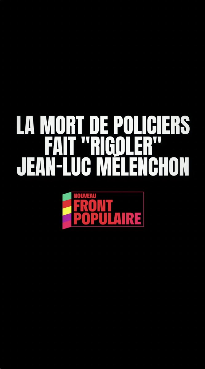 Soutien inconditionnel à nos forces de l’ordre face à ceux qui, à l’extrême-gauche, les traînent dans la boue depuis des années.