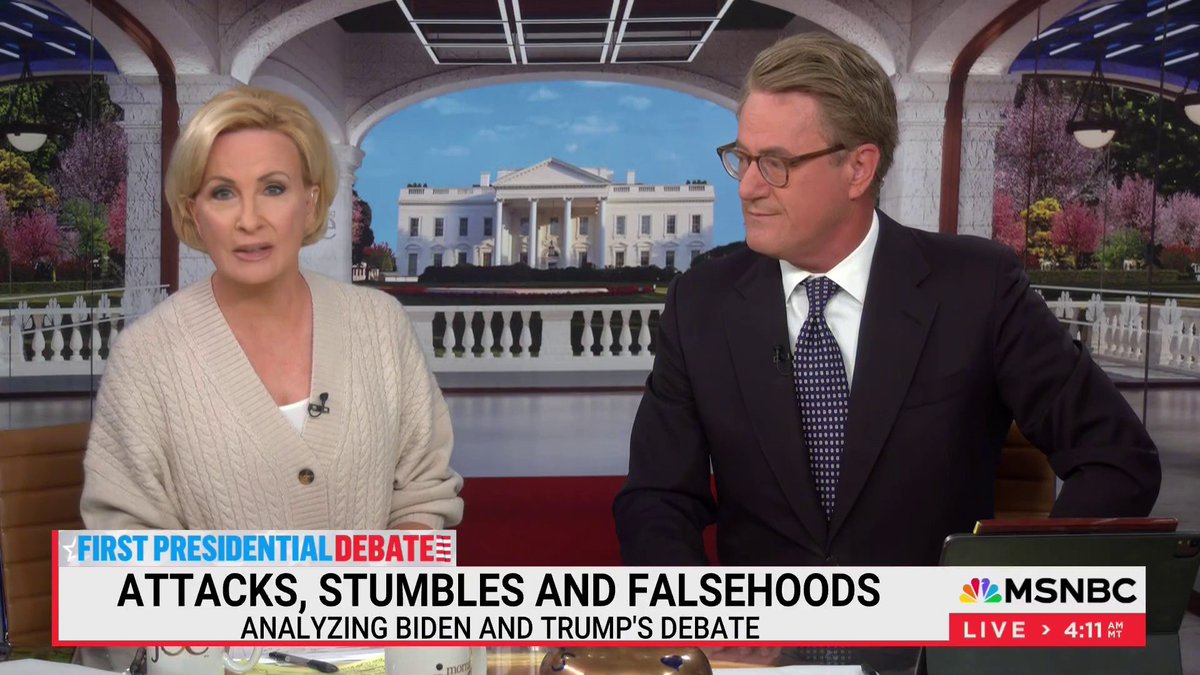 "I am rocked a little bit by it, didn't like it, was really worried but I really truly believe in him as a president and as a human being." — Mika Brzezinski on President Biden's performance at Thursday's debate