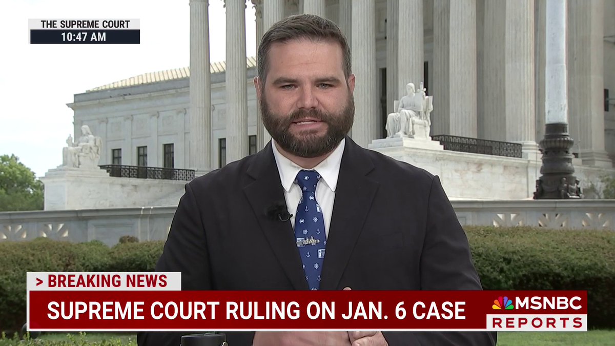 BREAKING: The Supreme Court rules for Jan. 6 rioter challenging obstruction charge, limiting obstruction charges in the Jan. 6 case. It’s a charge Donald Trump also faces in his election interference case.