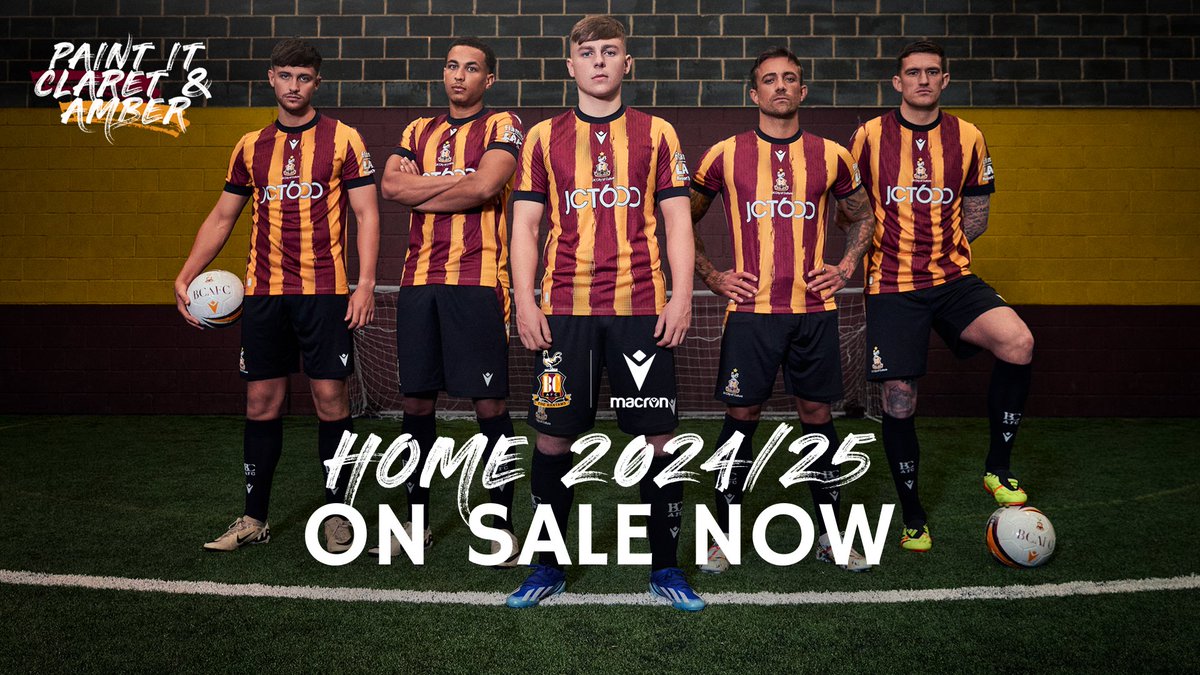 🎨 | We’re ready to paint it claret and amber! Introducing our new 2024/25 home kit - on sale online now, and from the #BCAFC Store at 9.00am tomorrow. 👇