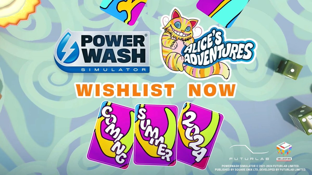📢 CONTENT CREATORS 📢 Ready to jump down the rabbit hole & blast colour back into a topsy-turvy world? 🐰 PowerWash Simulator: Alice's Adventures Special Pack releases SOON & we've got Steam keys for YOU 👀🫵 Want a key? Reply & drop us a follow! If we reach out it'll be via DMs 💌