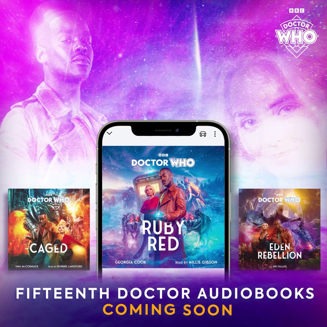 The adventures of the Doctor and Ruby continue! #DoctorWho: RUBY RED is available now in hardback, as well as audiobook read by Millie Gibson ❤️❤️➕📚