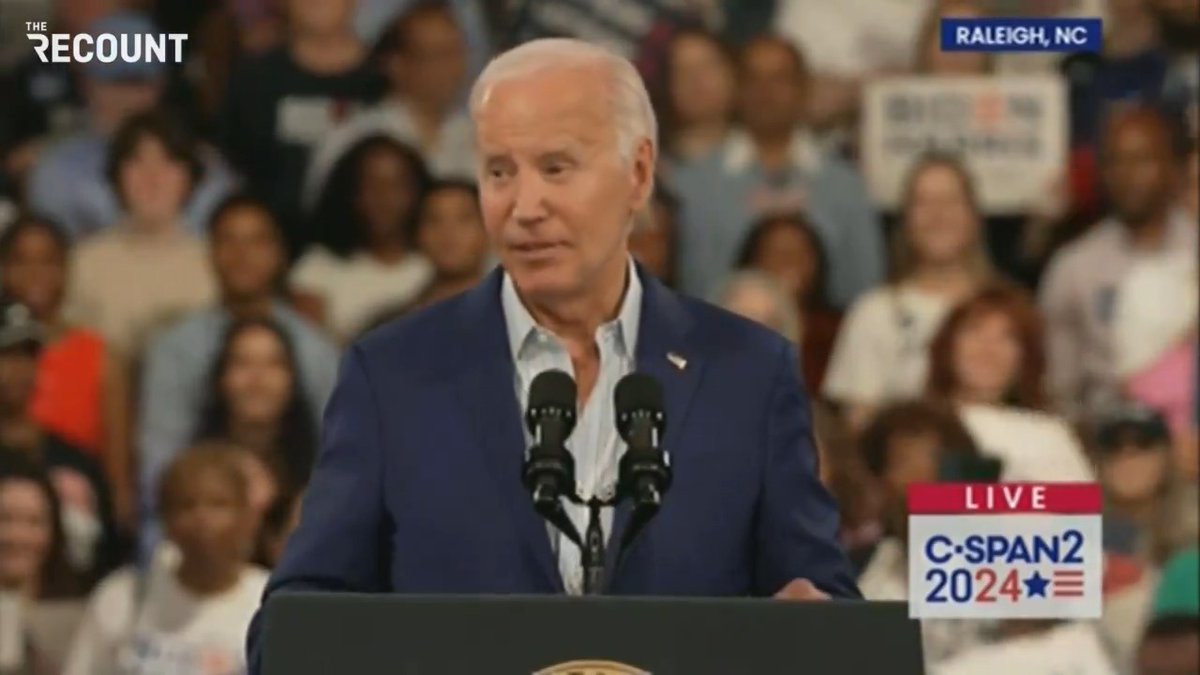 Biden in NC today: “I don't walk as easy as I used to. I don't speak as smoothly as I used to. I don't debate as well as I used to. But I know what I do know: I know how to tell the truth!”